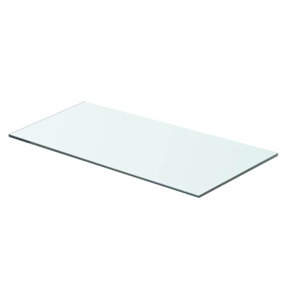 2 db átlátszó üveg paneles polc 60 x 25 cm (3051565)