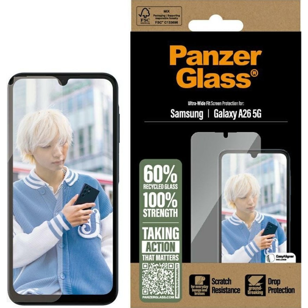 PanzerGlass PGRNUWFG38541 scherm- & rugbeschermer voor mobiele telefoons Doorzichtige schermbeschermer Samsung 1 stuk(s)
