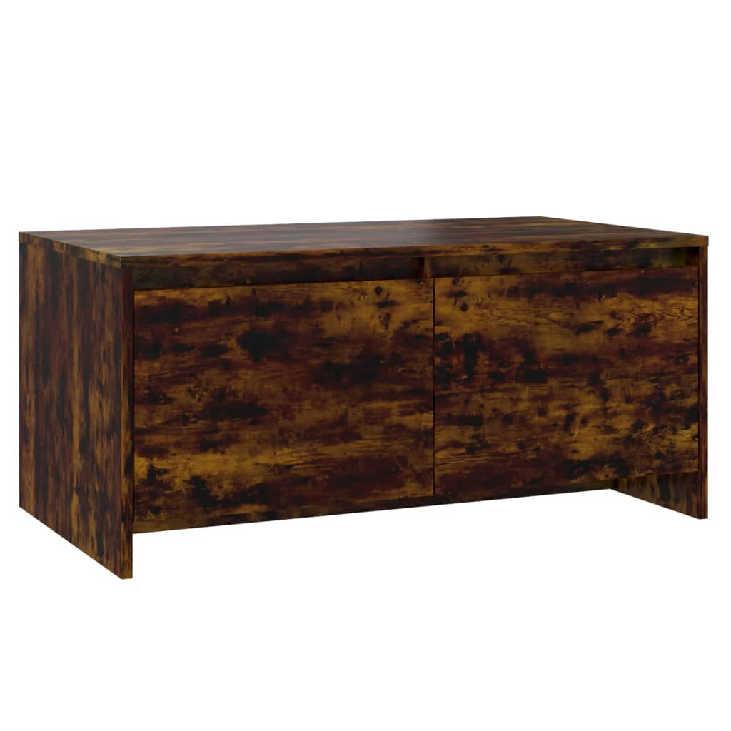 füstös tölgyszínű forgácslap dohányzóasztal 90 x 50 x 41,5 cm (813029)