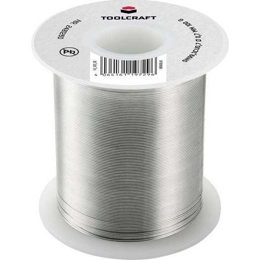 TOOLCRAFT Forrasztóón, ólommentes Tekercs Sn99,3Cu0,7 ROL1 100 g 0.7 mm (TO-7443780) (TO-7443780)