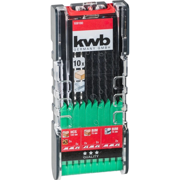 kwb 109180 Szúrófűrészlap készlet, 10 db. 10 db