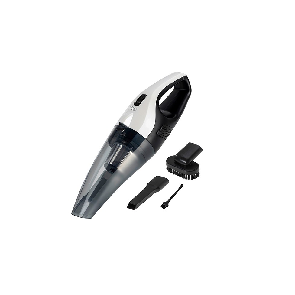 Adler AD 7059 Szivargyújtós Autós porszívó 12V - Fehér / Fekete (AD 7059)