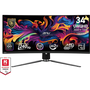 MSI MPG 341CQPX QD-OLED компютърен монитор 86,4 см (34") 3440 x 1440 пиксела UltraWide Quad HD QDOLED Черен