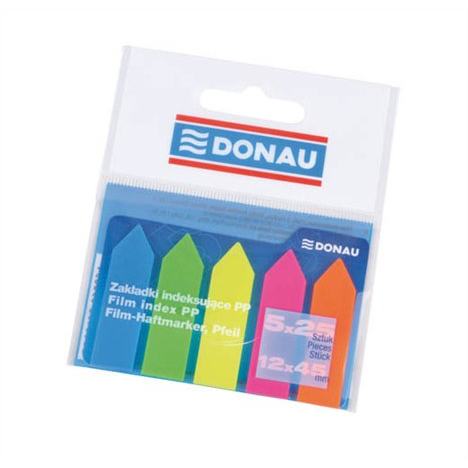 Donau 12x45 mm Jelölőcímke nyíl forma 5x25 lap - Neon szín (7556001PL-99)