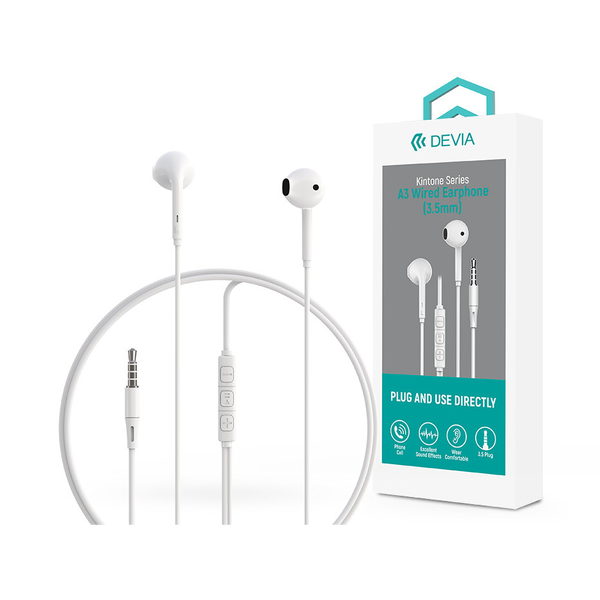 Auriculares Clásicos Con Cable Jack 3,5mm Con Micrófono Y Botón De Control