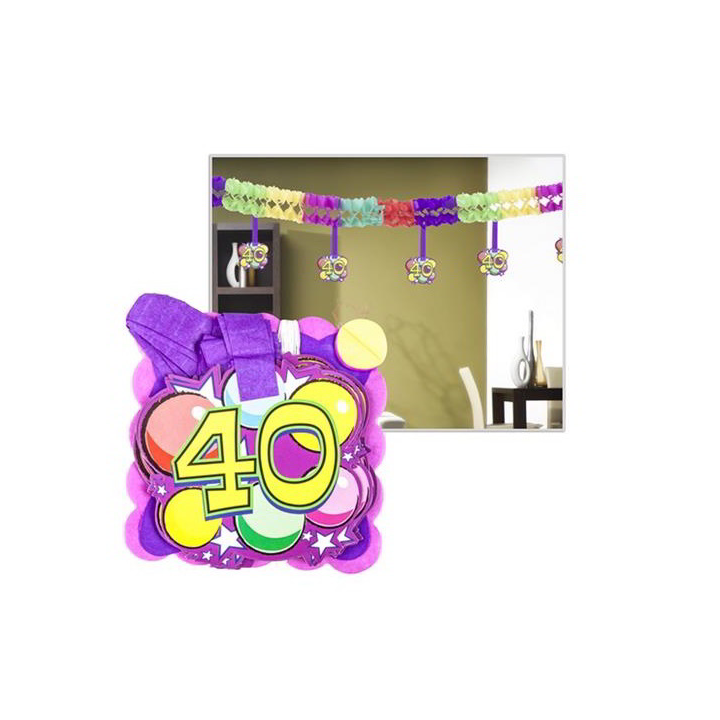 Girland 400x12x12 cm 40. születésnap (FA10004-40)