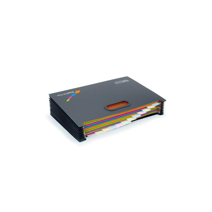 Rapesco SupaFile A4 Harmonikairattartó Fekete (1489)