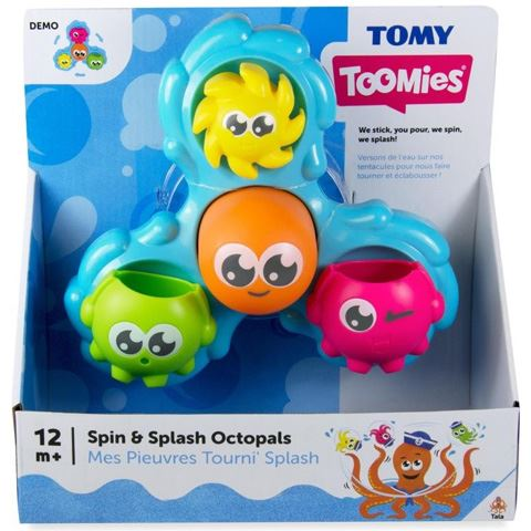 Играчка за баня Tomy - Spin & Splah, Октопод