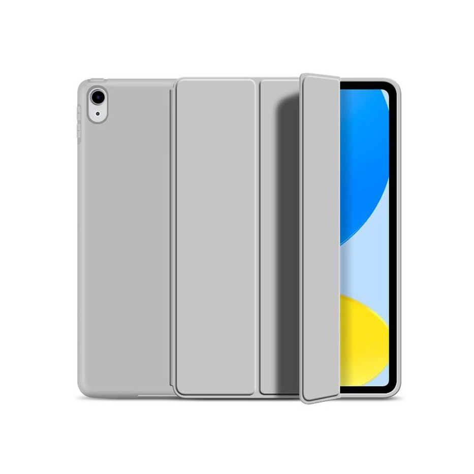 Apple iPad 10.9 (2022) tablet tok (Smart Case) on/off funkcióval - grey (ECO csomagolás) (FN0463)