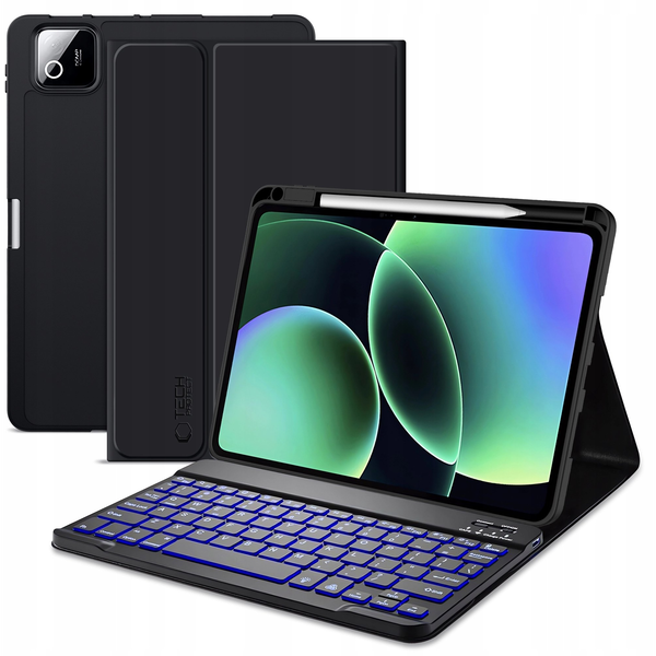 4kom.pl TECH-PROTECT SC PEN + KEYBOARD XIAOMI PAD 7 / 7 PRO / 8 / 8 PRO 11.2 BLACK