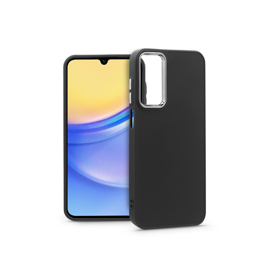 Haffner Frame Samsung A155 Galaxy A15 4G/Galaxy A15 5G szilikon tok fekete (HF240225) (HF240225)