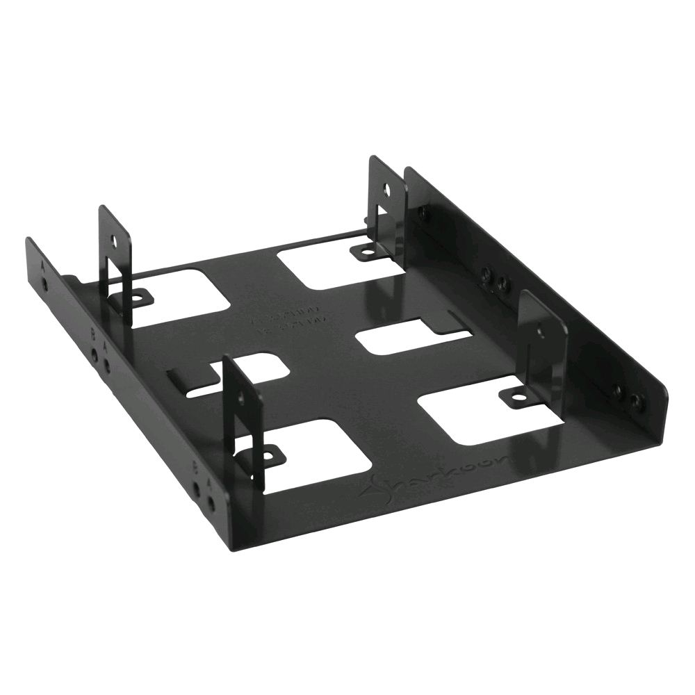 Sharkoon 3.5" beépítő keret (2x 2.5'' HDD/SSD számára) fekete (4044951013586) (4044951013586)
