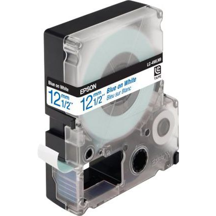 Epson LC-4WLN9 Etiketten erstellendes Band Blau auf weiss