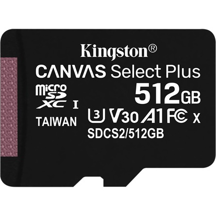 Kingston Technology Canvas Select Plus 512 GB SDXC UHS-I Trieda 10 (SDCS2/512GB)