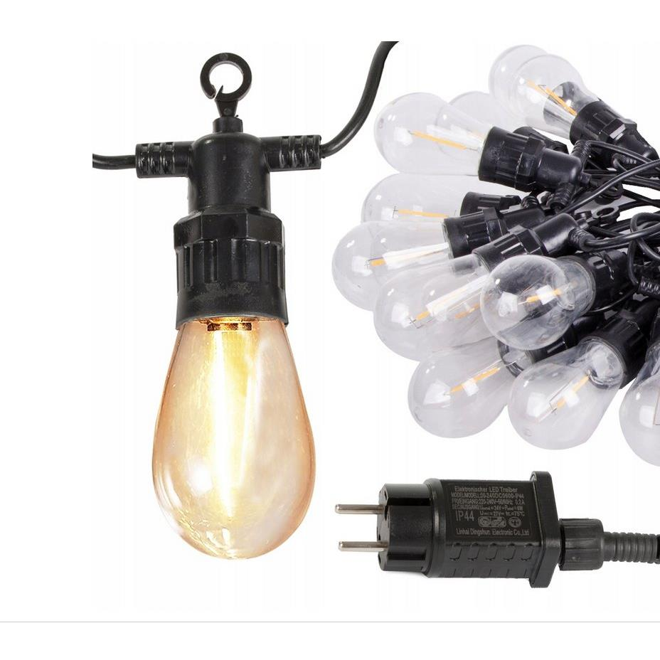 Verk 12301 LED outdoor decorative chain garland 10 bulbs, IP44, 10 m (50614)