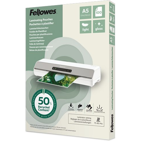 Fellowes 100143440 laminatorzak 100 stuk(s)