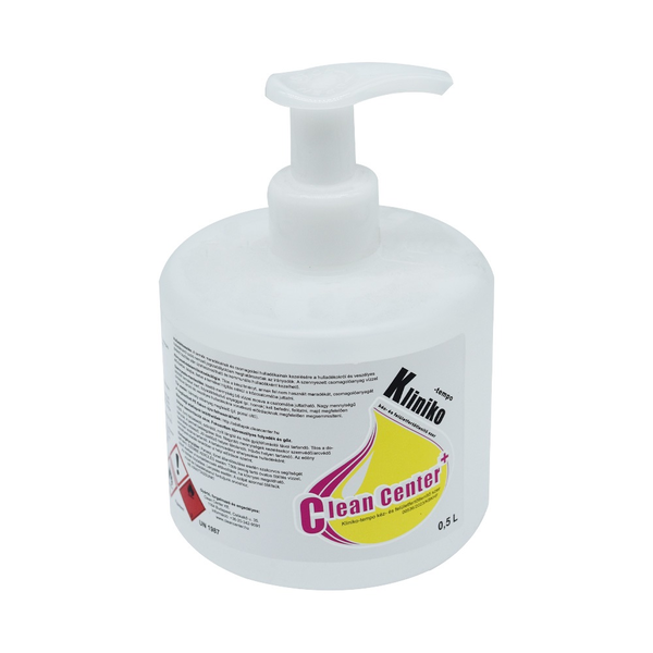 Clean Center Kéz- és bőrfertőtlenítő pumpás 500 ml Kliniko-Tempo_ (EHCCKLTEMP500)