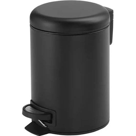PEDAL BIN 5L POTTY BLACK