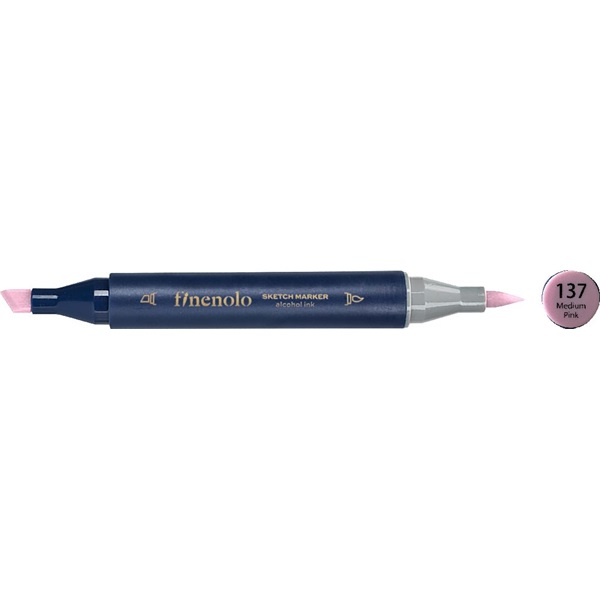 Deli Finenolo 137 - Medium Pink kétvégű permanent ART marker (DEC184-F/137)
