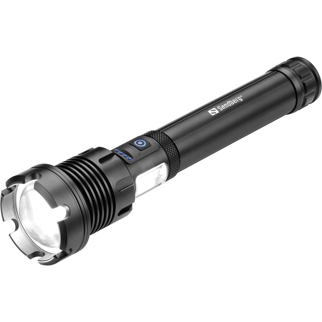 Sandberg Survivor Torch Akkus LED Zseblámpa 1000 Lumen - Fekete (421-09)