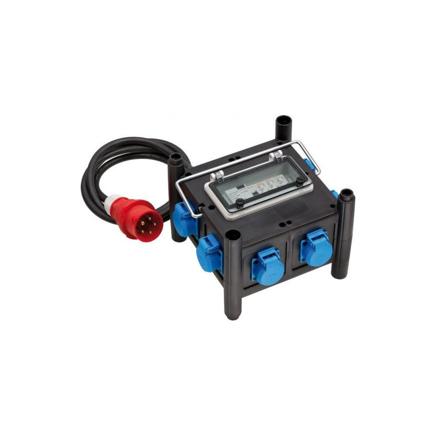 Brennenstuhl 230V Kompakt tápelosztó 7 aljzatos 2m - Fekete (1153690600)