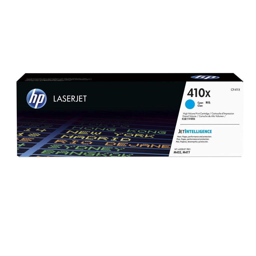 HP 410X nagy kapacitású tonerkazetta ciánkék (CF411X) (CF411X)