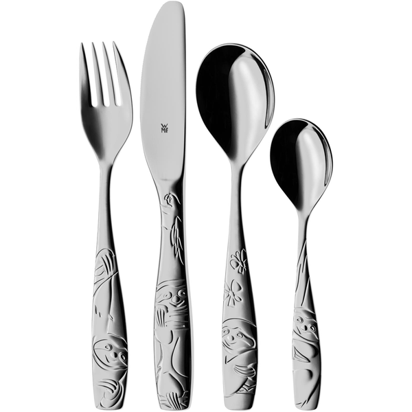 WMF 1286066040 Lajhár gyermek evőeszköz készlet, 4 db