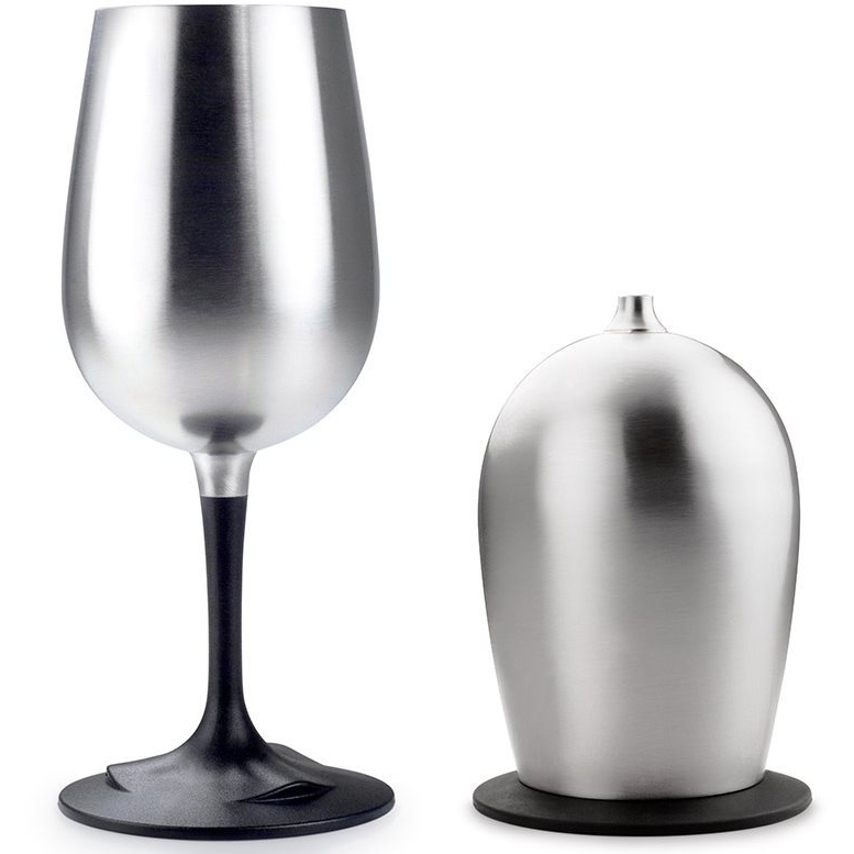 GSI Outdoors Glacier Stainless Nesting Wine Glass (090497633058)