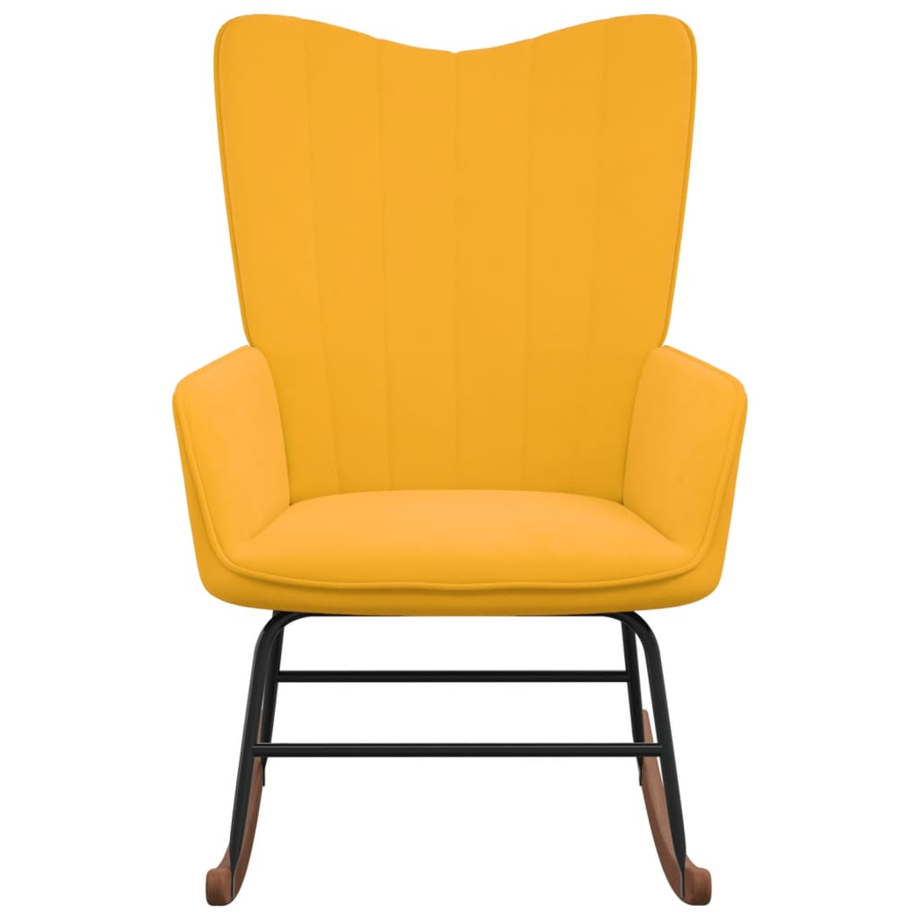 mustársárga bársony hintaszék (327750)