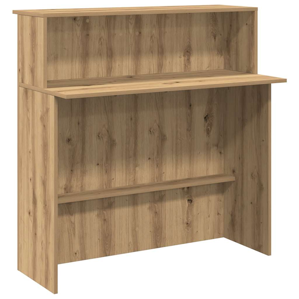 recepciós pult kézműves tölgy 100x50x103,5 cm szerelt fa