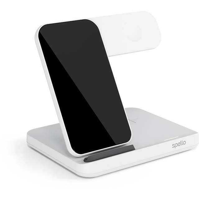 Spello by Epico 3in1 Samsung vezeték nélküli töltőállvány - fehér (9915101100159)