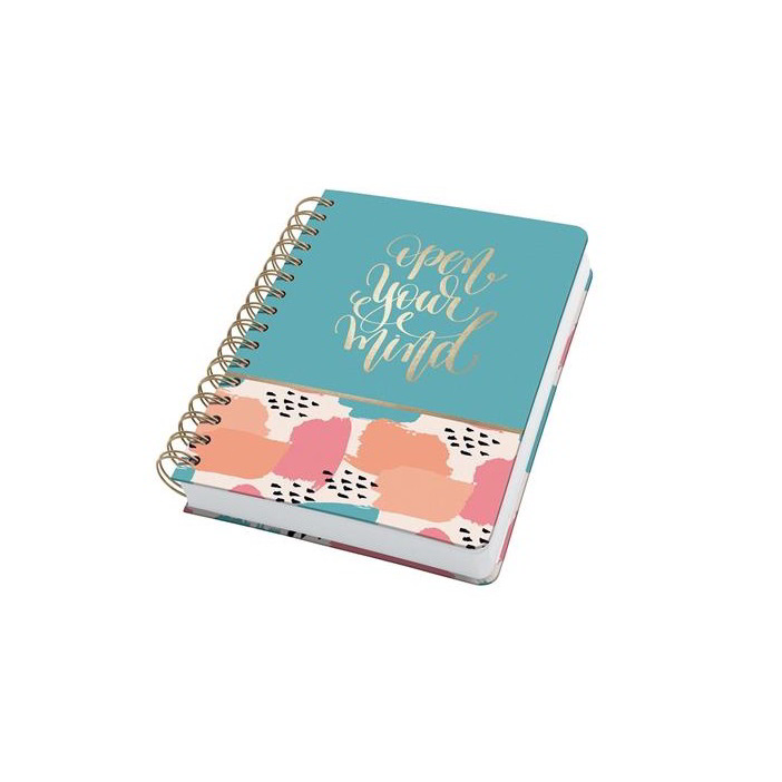 Sigel Lolie Open your mind 120 lapos 168x215mm pontrácsos spirálfüzet (JN611)