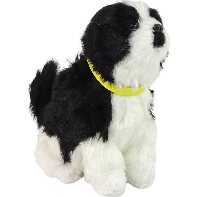 Interaktív Plüss Puha Szőrű Border Collie Kutya (12698)