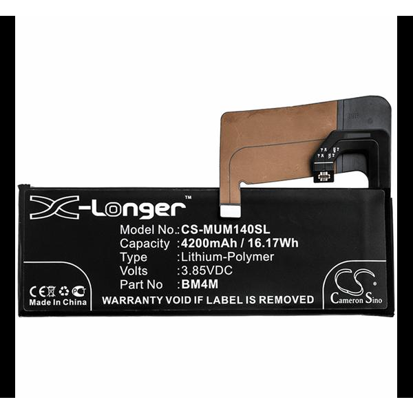 Cameron Sino Li-Polymer akku (3.85V/4200mAh, Xiaomi BM4M kompatibilis) FEKETE Xiaomi MI 10 Pro 5G (CS-MUM140SL)