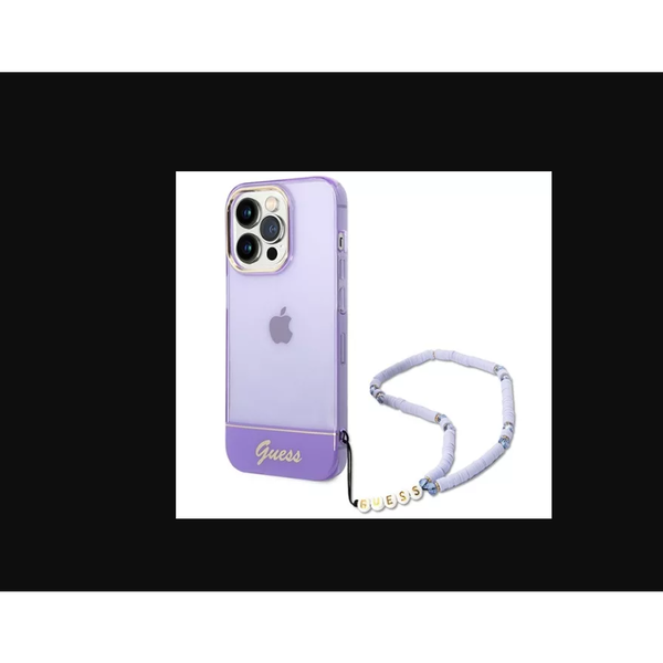 Guess Apple iPhone 14 Pro Hátlapvédő Tok - Lila