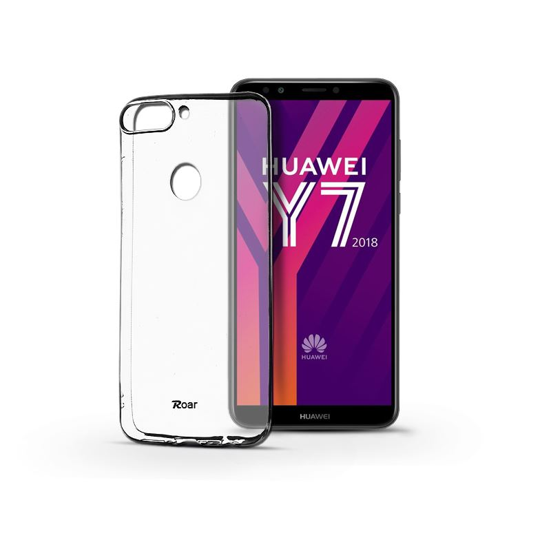 Protectie de telefon din silicon ROAR ALL DAY (ultra-subtire) TRANSPARENT [Huawei Y7 Prime 2018 (Y7 2018)] (5996457785506) - Huse pentru telefon
