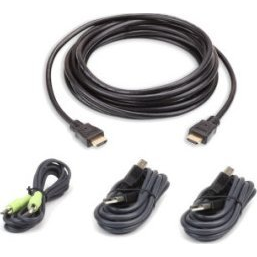 ATEN 2L-7D03UHX4 toetsenbord-video-muis (kvm) kabel Zwart