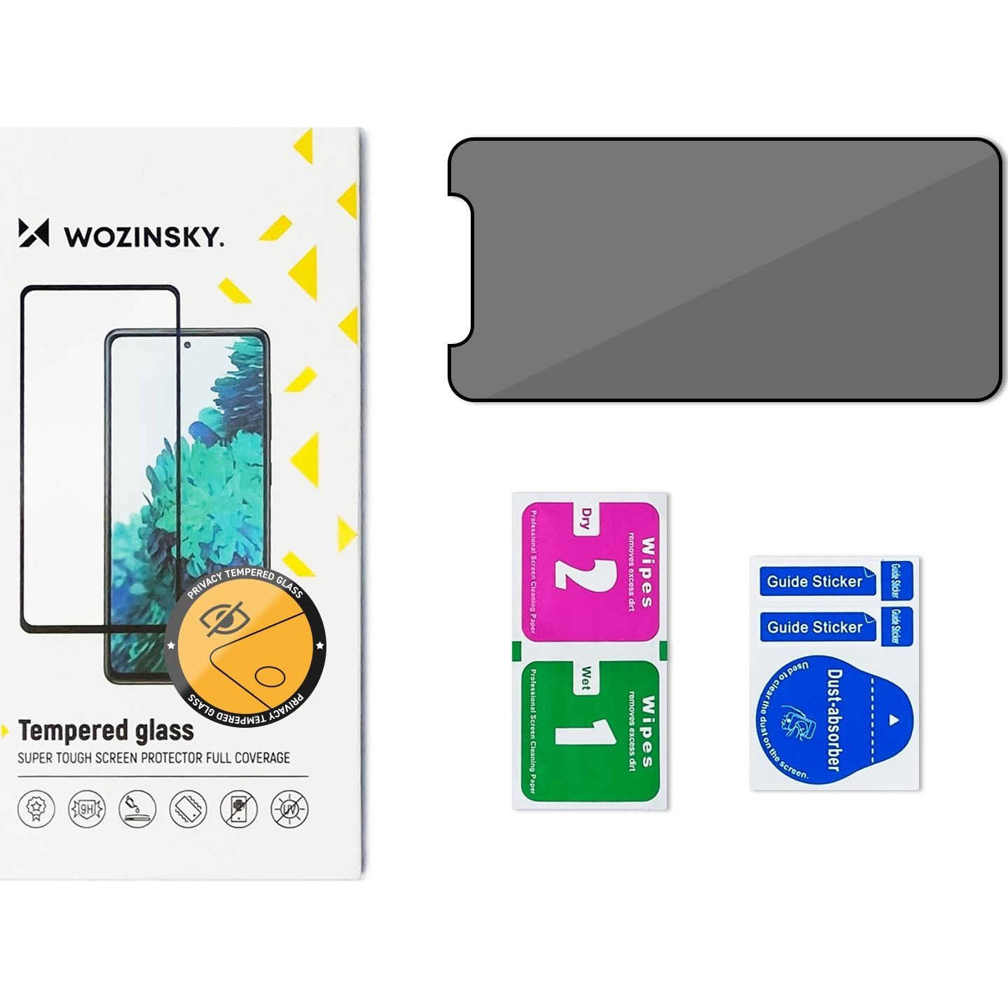 Wozinsky Privacy Glass Edzett Üveg iPhone 14 Pro Kémkedés Elleni Szűrő (9145576258231)