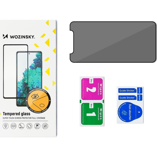 Wozinsky Privacy Glass Edzett Üveg iPhone 14 Pro Kémkedés Elleni Szűrő