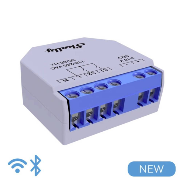 Shelly Dimmer 0-10V Dimmer (fényerőszabályzó) Bluetooth, Wi-Fi