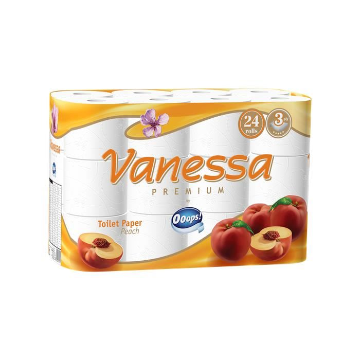 Ooops! Vanessa toalettpapír 3 rétegű, 24 tekercses (KTC23024403) (KTC23024403)