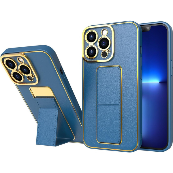 New Kickstand Tok iPhone 13 Pro Max Tok Állvánnyal Kék