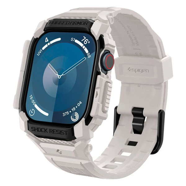 SPIGEN RUGGED ARMOR PRO védőtok Apple Watch 10/11 (46 MM) készülékhez – DUNE bézs