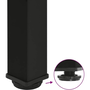 Picioare măsuță de cafea 4 buc Negru 72-74 cm Oțel