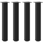 Picioare măsuță de cafea 4 buc Negru 72-74 cm Oțel