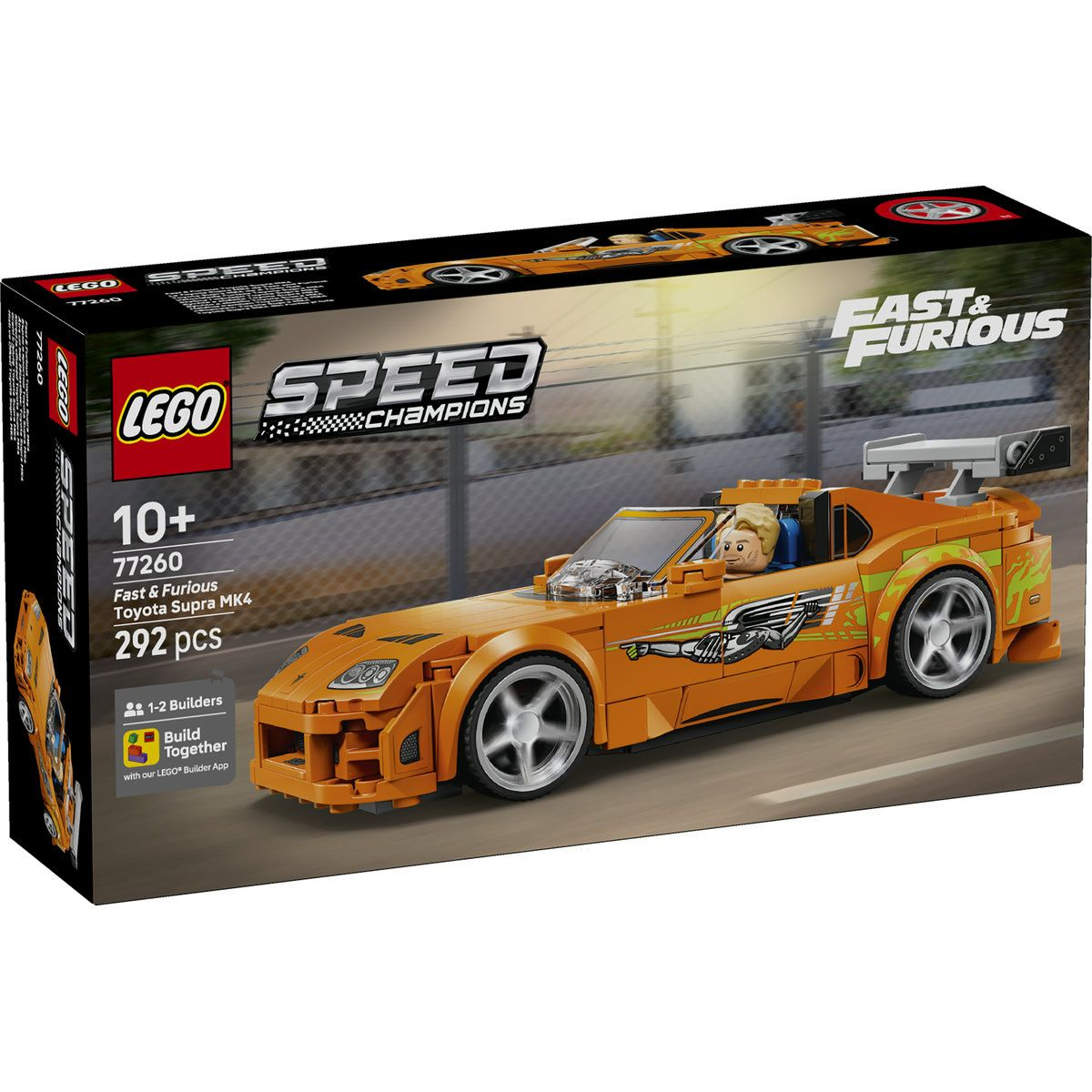 LEGO Speed Champions - Бързи и яростни Toyota Supra MK4 - Детски конструктор — 77260