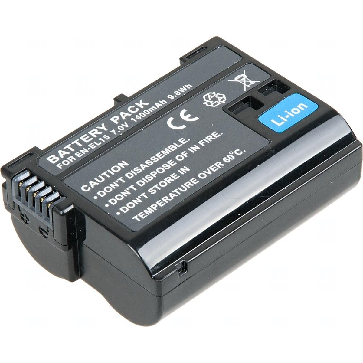 T6 power Nikon EN-EL15, 1400mAh, black (DCNI0016)