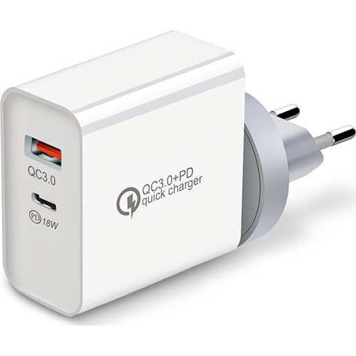 Ładowarka Montis MT008 1x USB-A 1x USB-C 3 A (MT008)