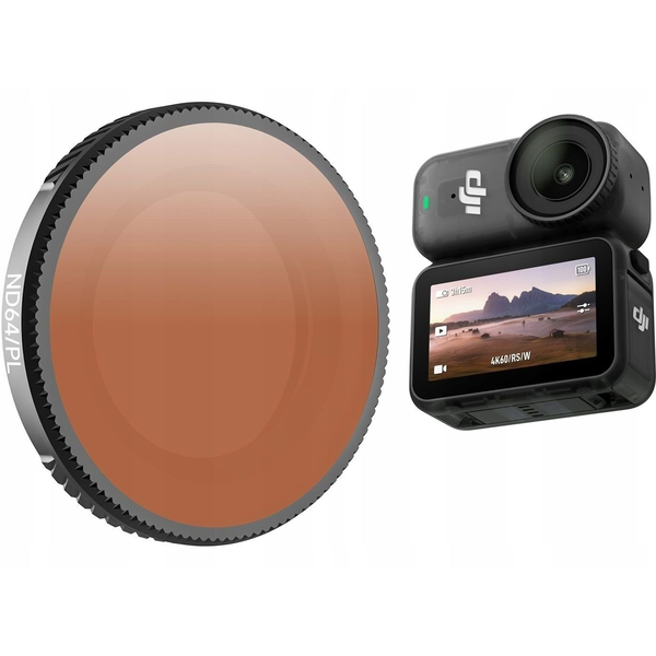 Filtr Hybrydowy 2w1 Polaryzacyjny Pl + Szary Nd64 Do Dji Osmo Nano + Etui / On-fi073-64p