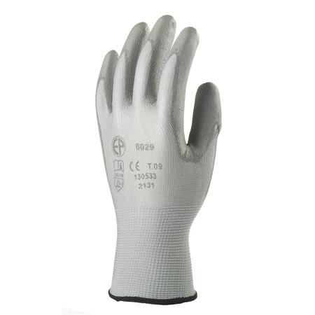 Szerelőkesztyű, tenyéren mártott 9-es méret szürke (6029) (egyeb6029)